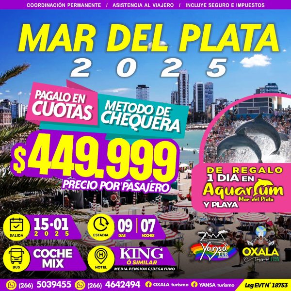 Mar del Plata - 2025 (Salida: 15 de Enero de 2025)