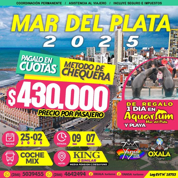 Mar del Plata - 2025 (Salida: 25 de Febrero de 2025)