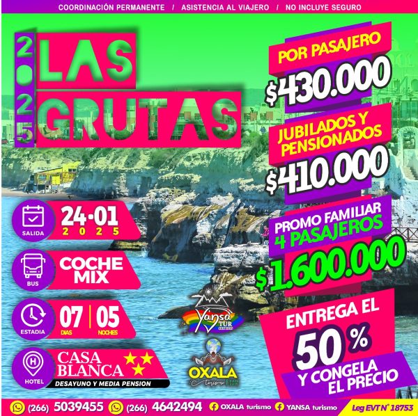 Las Grutas - 2025 (Salida: 24 de Enero de 2025)