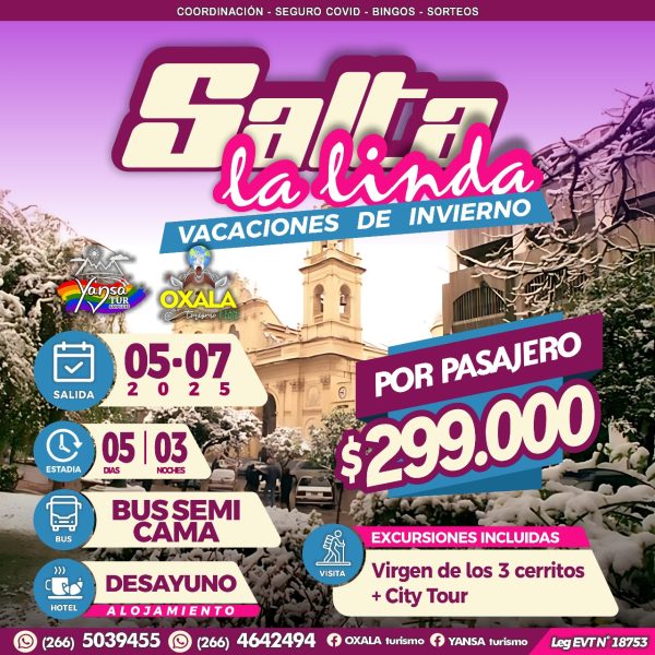 Salta la Linda – Vacaciones de Invierno