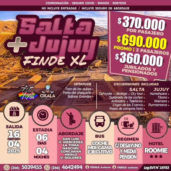 Salta + Jujuy – Finde XL
