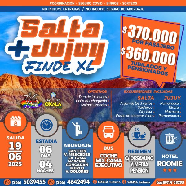 Salta + Jujuy - Finde XL