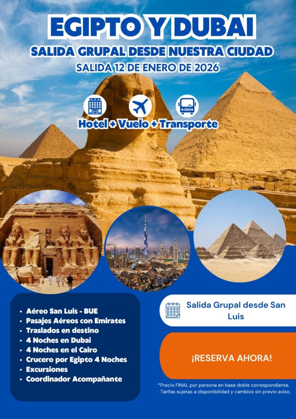Egipto y Dubai - Salida Grupal desde nuestra ciudad